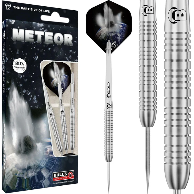 BULL'S Meteor Darts - Steel Tip - 80% Tungsten - MT4 - Ringed - Image 3