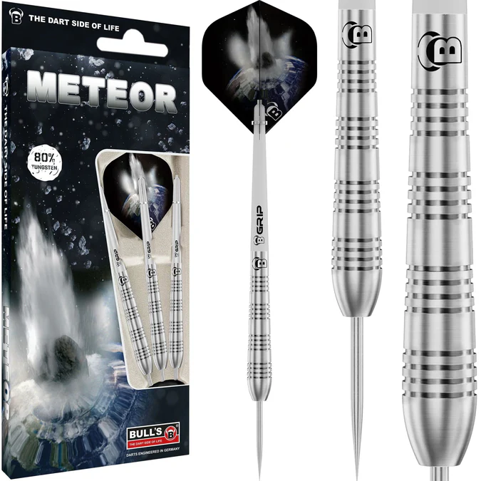BULL'S Meteor Darts - Steel Tip - 80% Tungsten - MT11 - Torpedo Ring - Image 3