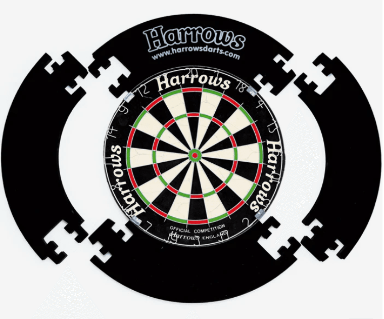 Harrows Dart Board Surround Black- 4 PC