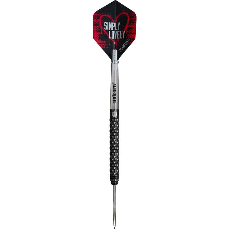 Unicorn Thomas Lovely Darts 90% Tungsten Parallel Barrels Black PVD Coating 23g - Image 2