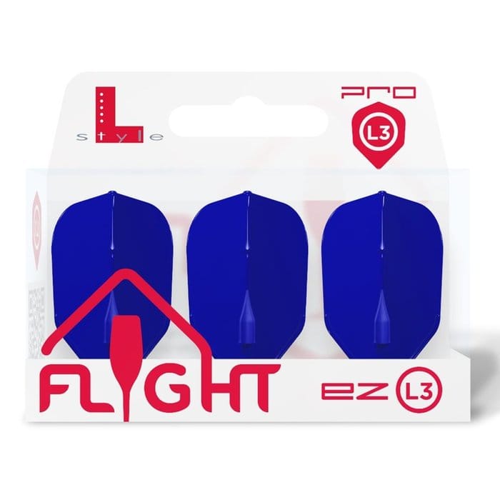 L-Style Champagne EZ L3 Shape Blue - Dart Flights - Image 2