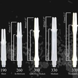 L-Style L-Shaft Silent Spinning Carbon Black Dart Shafts - Image 2