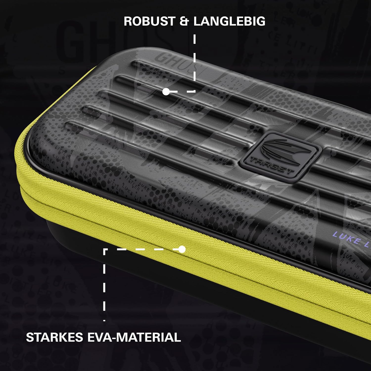 Target Darts Luke Littler Takoma Ghost Series Dart Case Std or XL - Image 6