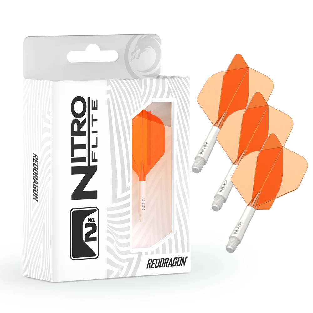 Red Dragon Nitro Flite Orange and White - Image 3