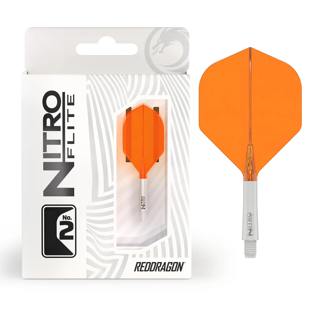 Red Dragon Nitro Flite Orange and White - Image 2