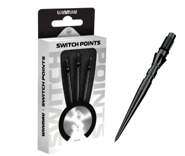 Winmau Switch Point Groove Black - Image 2