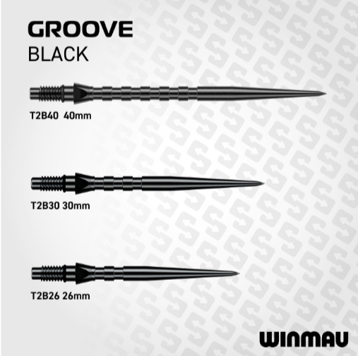 Winmau Switch Point Groove Black - Image 3