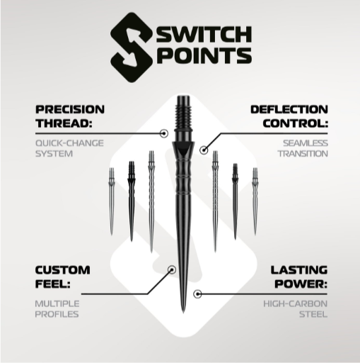 Winmau Switch Point Smooth Silver - Image 5