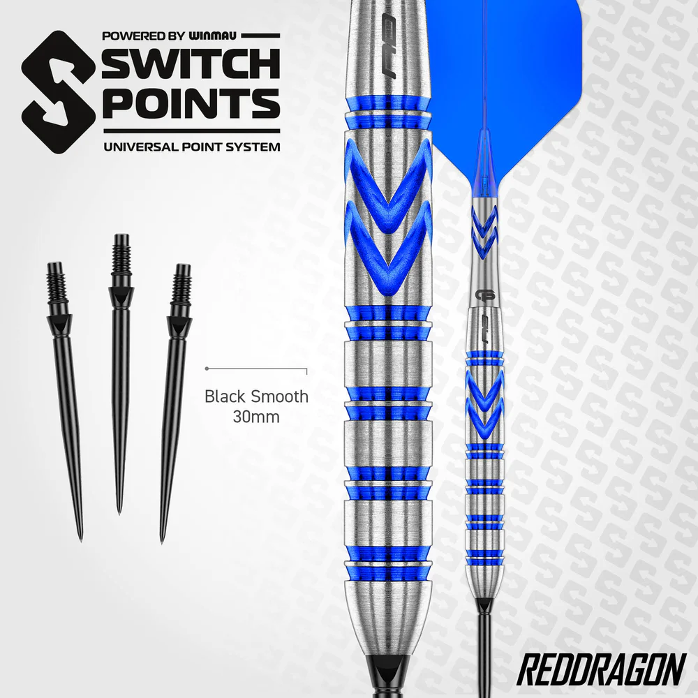 Red Dragon Gerwyn Price Blue Originals SP 90% Tungsten Steel Tip Darts - Image 6