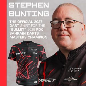 Target Darts Stephen Bunting 2027 Official Playing Shirt, Adult Various Sizes