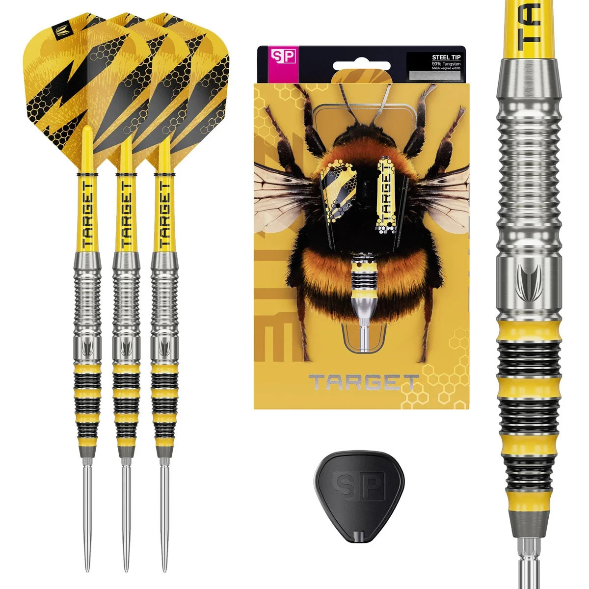 Target Darts BUZZ Steel Tip 90% Tungsten Swiss Points Dart Set Barrel 03