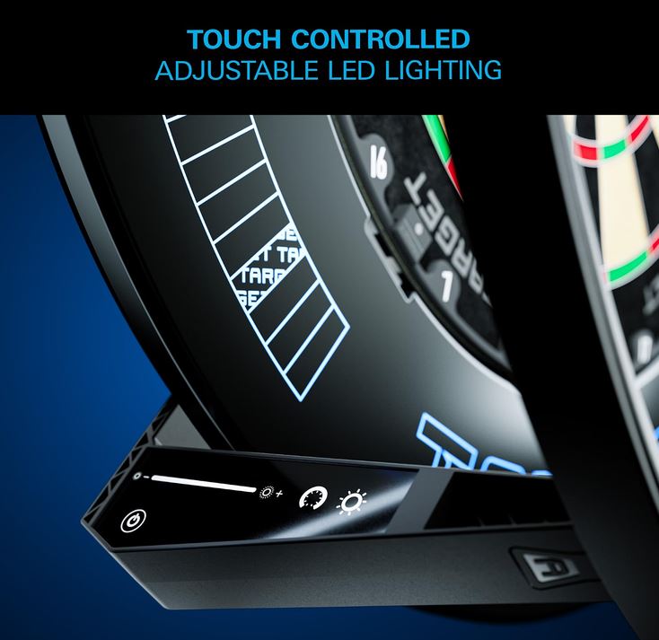 Target Darts Corona Vision 2 Dart Board LED Lighting System, Black Frame - Image 6