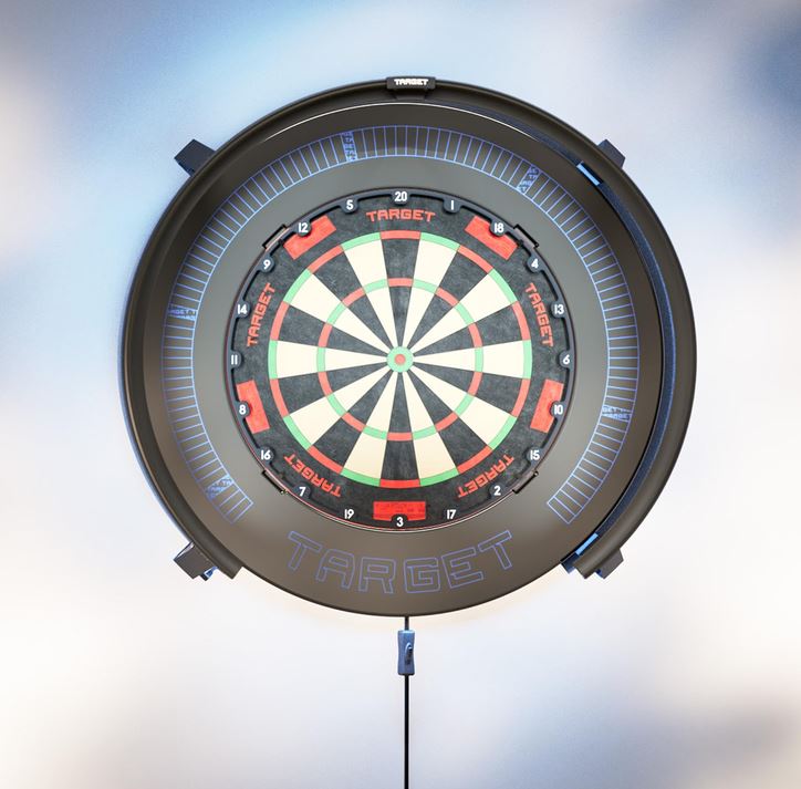 Target Darts Corona Vision 2 Dart Board LED Lighting System, Black Frame - Image 3
