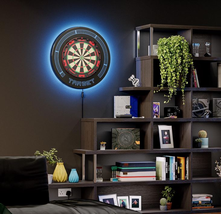 Target Darts Corona Vision 2 Dart Board LED Lighting System, Black Frame - Image 2