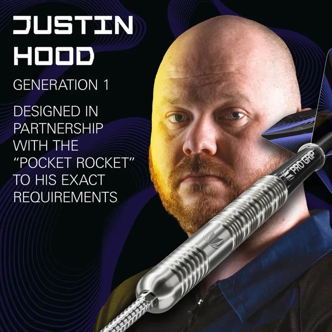 TARGET DARTS JUSTIN HOOD G1 SP 90% TUNGSTEN STEEL TIP DARTS 23G - Image 6