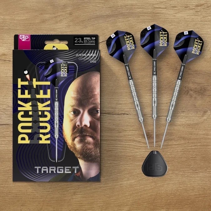 TARGET DARTS JUSTIN HOOD G1 SP 90% TUNGSTEN STEEL TIP DARTS 23G - Image 2