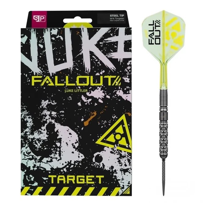 TARGET DARTS LUKE LITTLER FALLOUT SP 90% TUNGSTEN STEEL TIP DARTS - Image 7