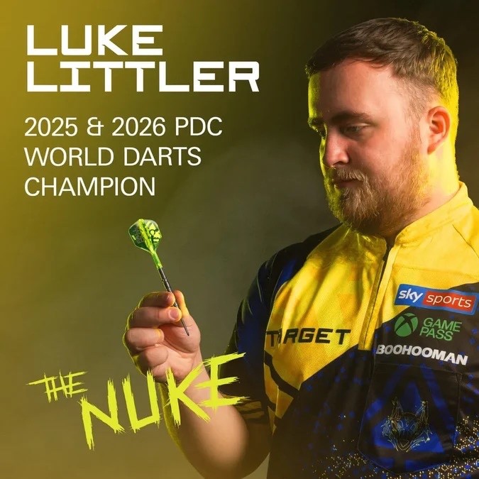 TARGET DARTS LUKE LITTLER FALLOUT SP 90% TUNGSTEN STEEL TIP DARTS - Image 6
