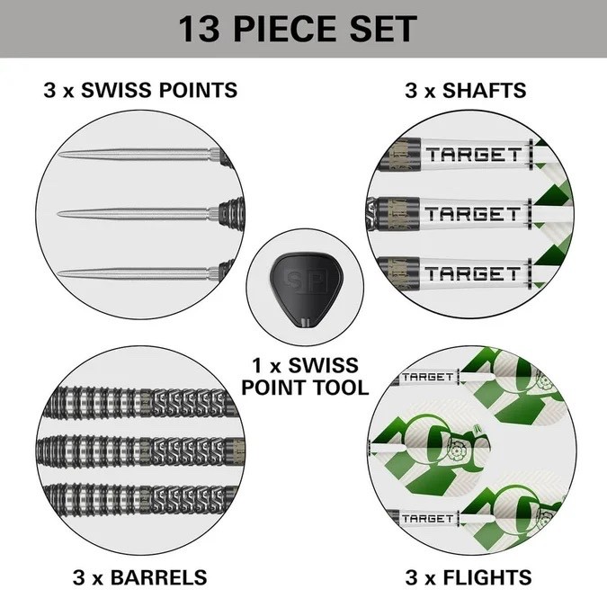 TARGET DARTS CHARLIE MANBY G1 SP 95% TUNGSTEN STEEL TIP DARTS - Image 3