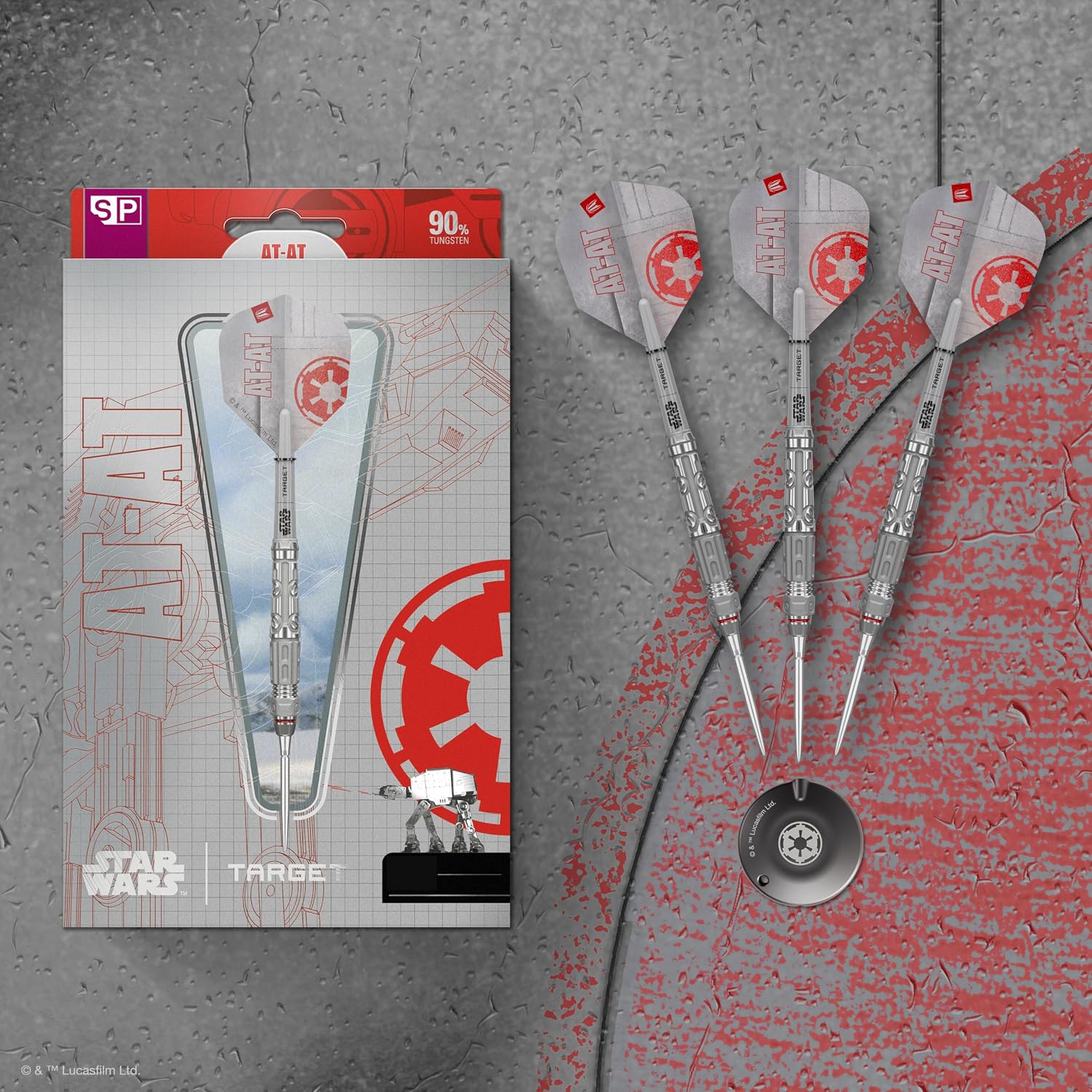 Target Darts Set Star Wars AT-AT 90% Tungsten Steel Tip Dart K-Flex Swiss Point - Image 5