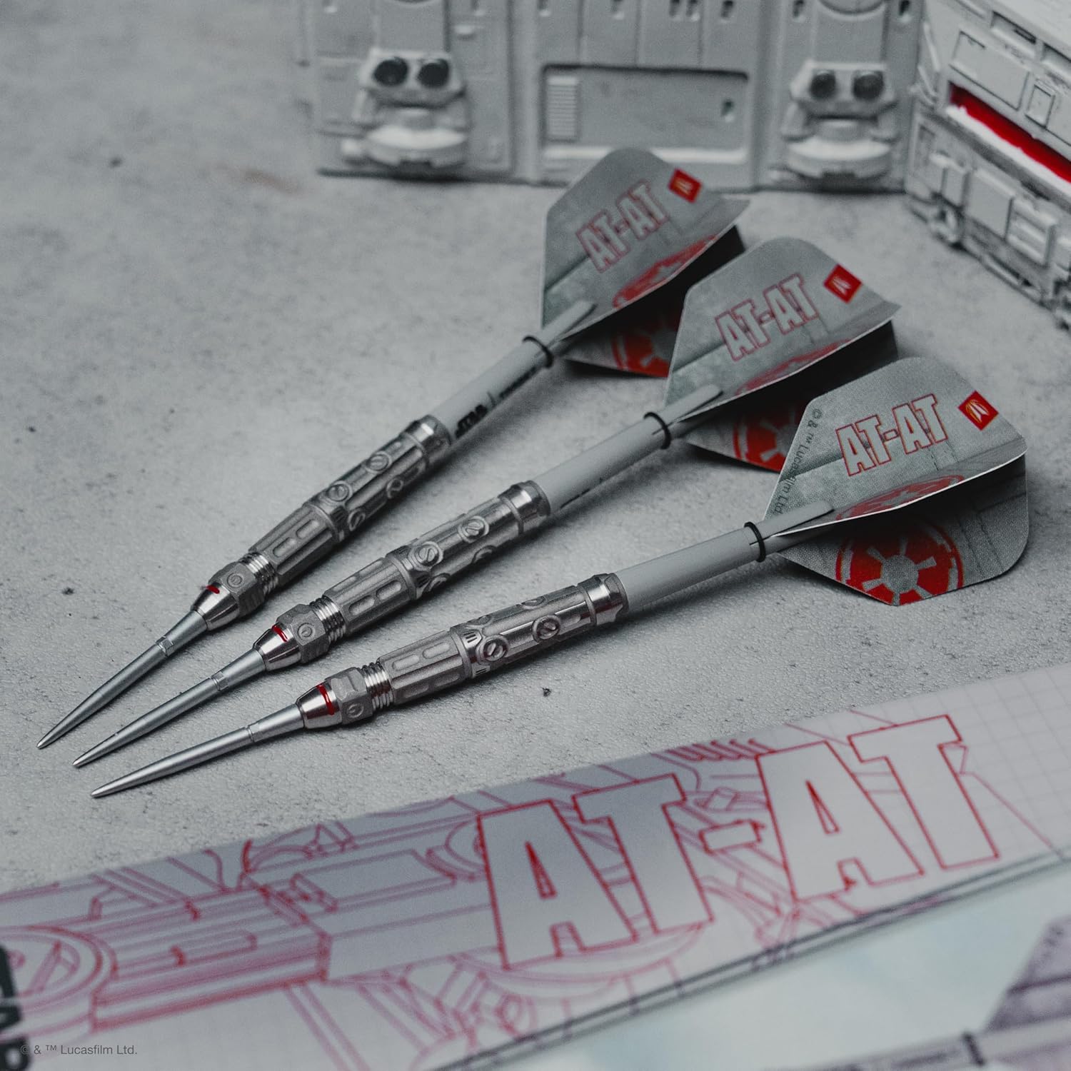 Target Darts Set Star Wars AT-AT 90% Tungsten Steel Tip Dart K-Flex Swiss Point - Image 3