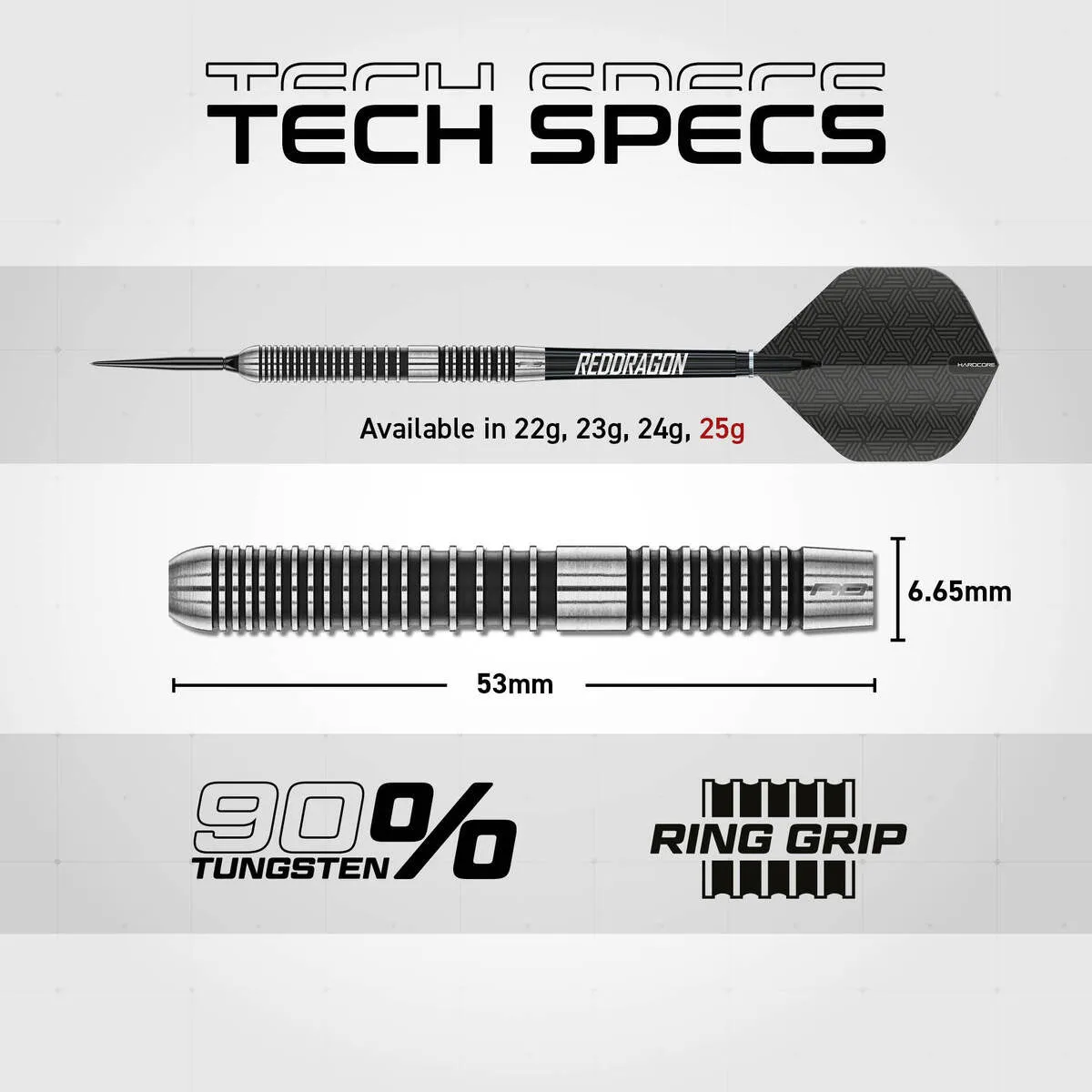 Red Dragon Pegasus SP 90% Tungsten Darts - Image 6