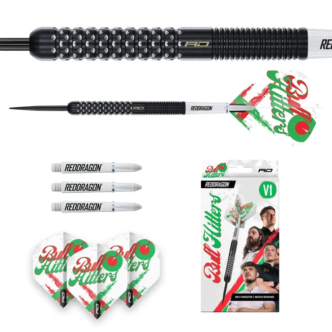 Red Dragon Bullhitters V1 90% Tungsten Steel Tip Darts - Image 7