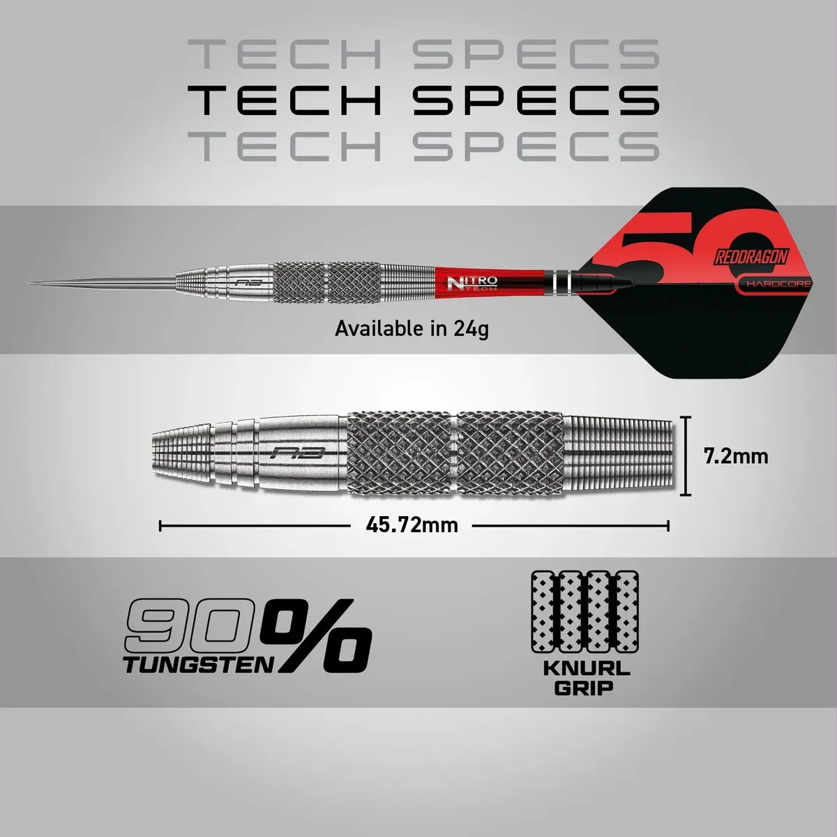 Red Dragon 50 Year Collection Grizzly 2 Darts 24G - Image 8