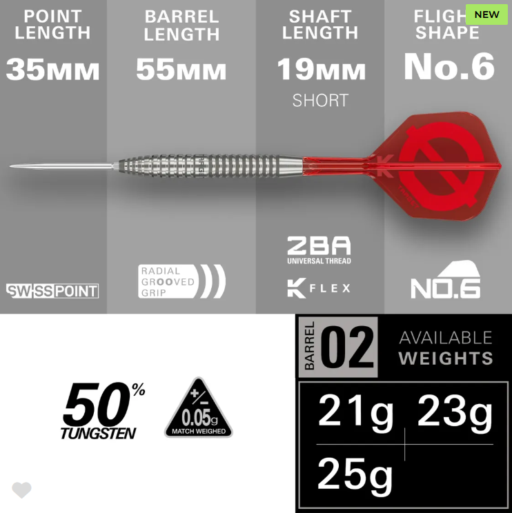 Target Group Ø 50% Tungsten Steel Tip Darts - Image 6