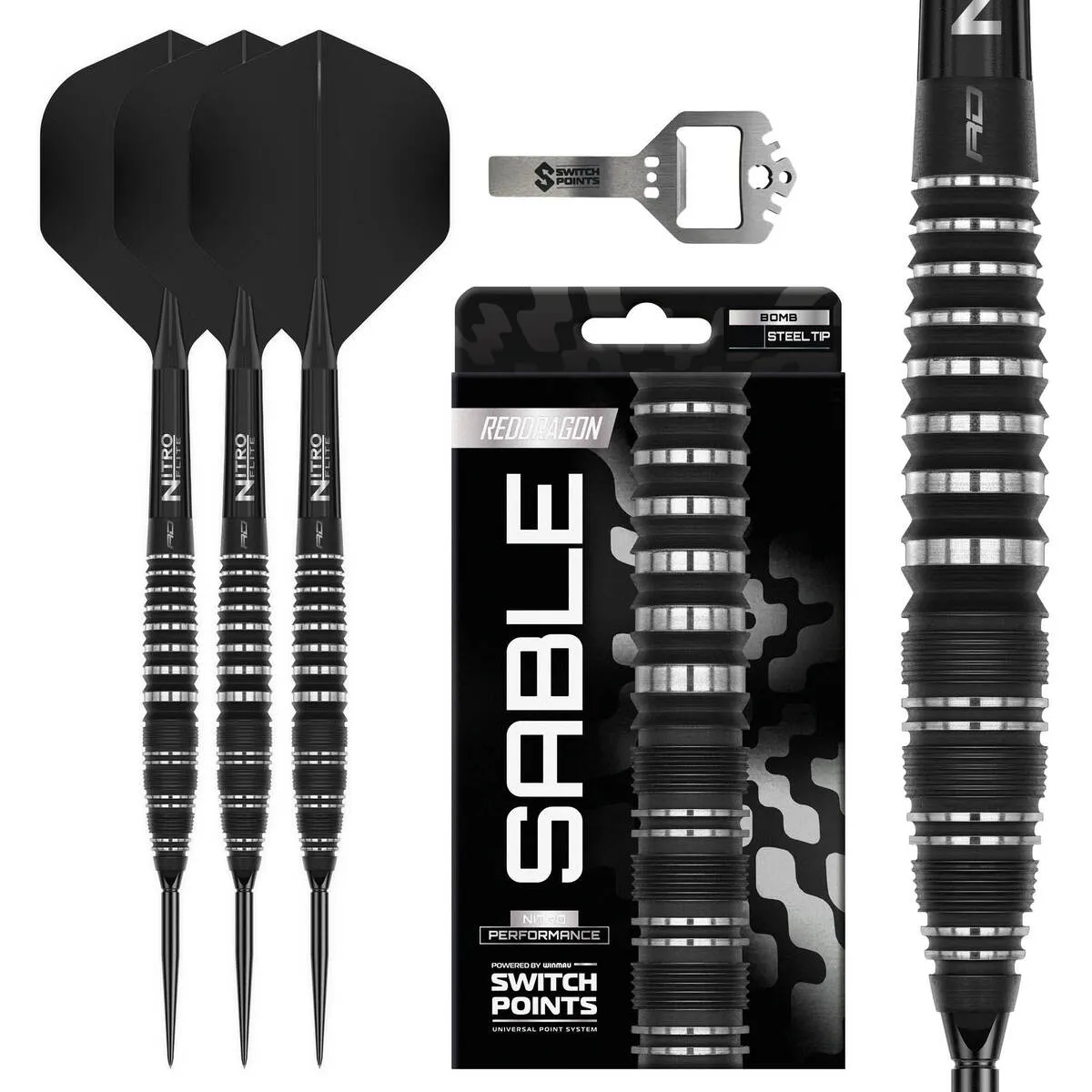 Red Dragon Sable Bomb SP 90% Steel Tip Darts