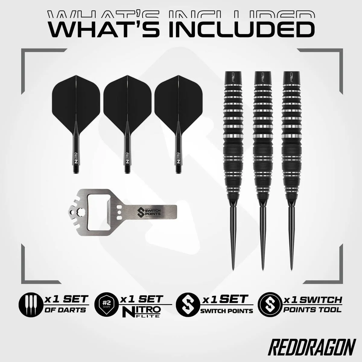 Red Dragon Sable Bomb SP 90% Steel Tip Darts - Image 5