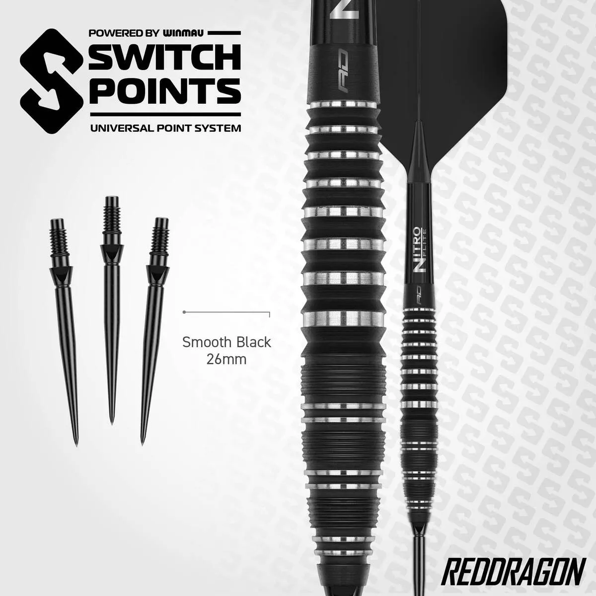 Red Dragon Sable Bomb SP 90% Steel Tip Darts - Image 4