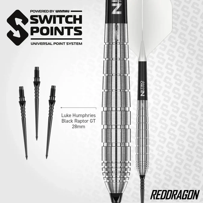 Red Dragon Luke Humphries TX1 Pioneer SP 90% Tungsten Steel Tip Darts - Image 4